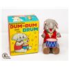 Image 1 : VINTAGE "DUM-DUM & HIS DRUM" MECHANICAL TOY