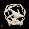 Image 1 : VINTAGE CORAL "FROLICKING WHALES" SCULPTURE-