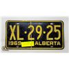 Image 1 : VINTAGE 1969 ALBERTA LICENSE PLATES- SET OF 2