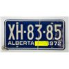 Image 1 : VINTAGE 1972 ALBERTA LICENSE PLATES- SET OF 2
