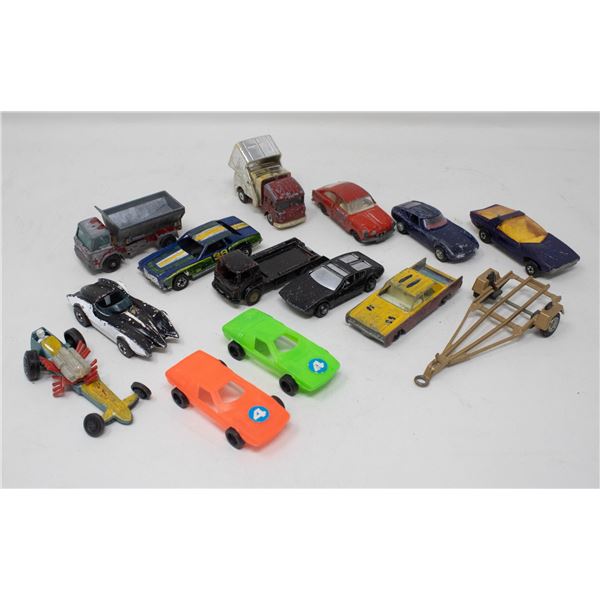 VINTAGE BOX LOT HOT WHEELS/MATCHBOX/MISC. CARS