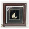 ARABIAN CRAFT SILVER COLLECTION FRAMED SHIP