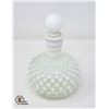 VINTAGE FENTON HOBNAIL PERFUME BOTTLE W/LID