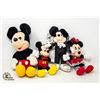 Image 1 : VINTAGE DISNEY "MICKEY MOUSE" PLUSH- SET OF 4