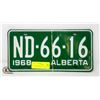 Image 1 : VINTAGE 1968 ALBERTA LICENSE PLATES- SET OF 2