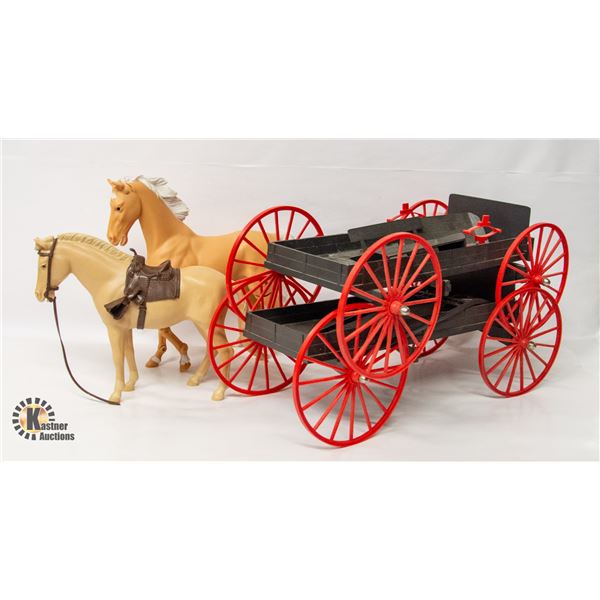 1960'S WAGONS & HORSES- ASSORTED