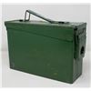 VINTAGE METAL AMMUNITION BOX- 10" X 7" X 4"