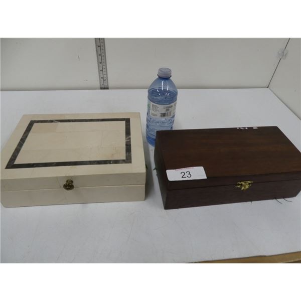 2 jewellery boxes