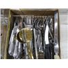 Image 2 : Tray of silverware, serving fork, carving knife,