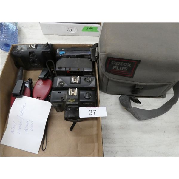 Assorted Cameras & New walkie talkies