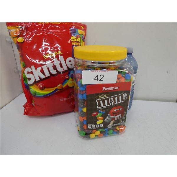 big bag of Skittles and M&Ms