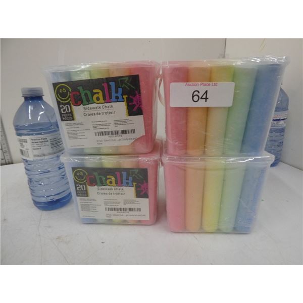 4 tubs sidewalk chalk