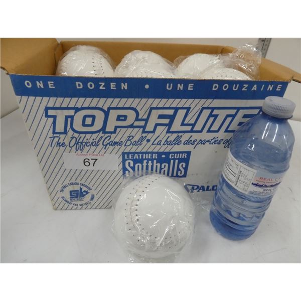 New Spalding leather softballs