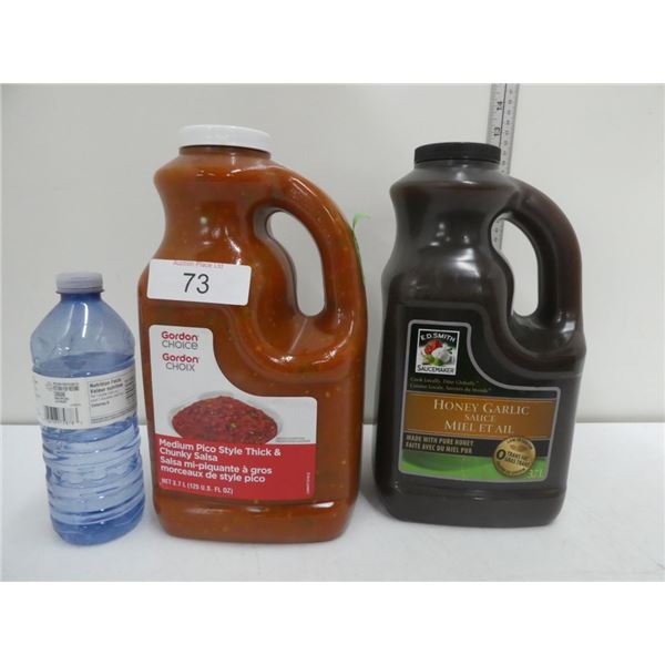 3.7 litre jug of Salsa & Honey Garlic Sauce