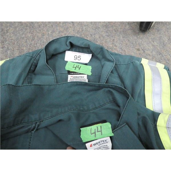 2 pairs used coveralls size 44