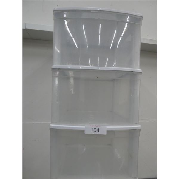 5 - drawer plastic storage unit