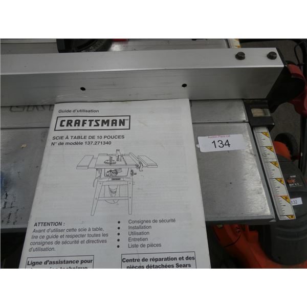 Craftsman 10" table saw