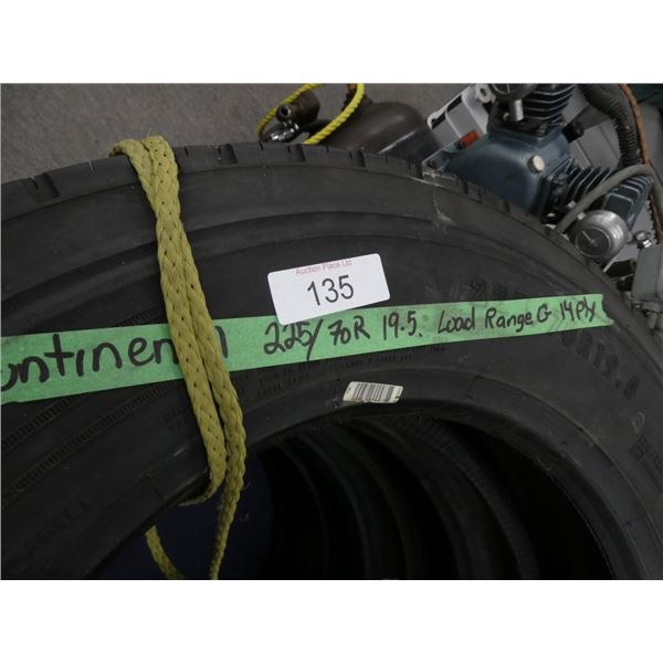 Set of 4 continental 225/70 R19.5 tires
