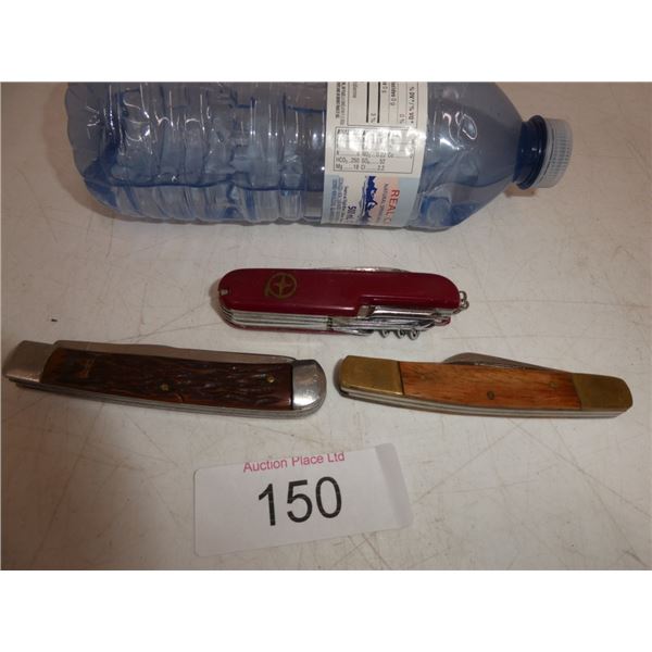 3 pocket knives