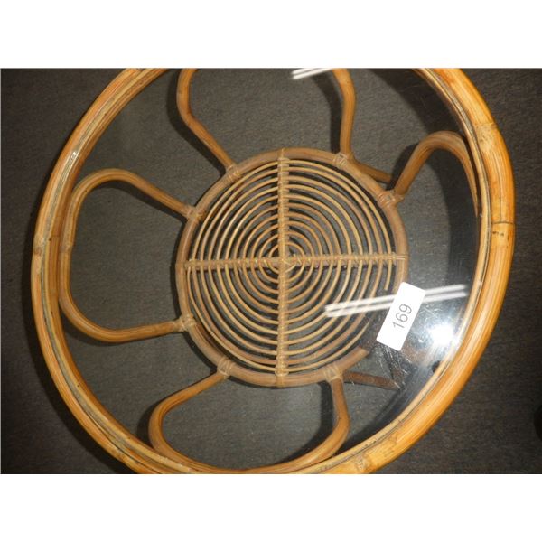 glass top end table
