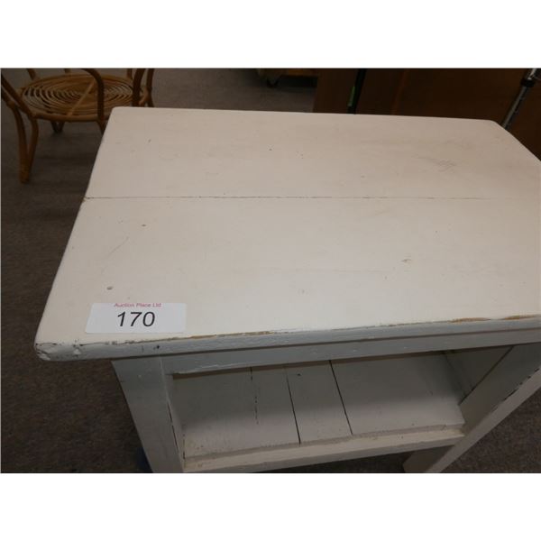 Wooden storage table