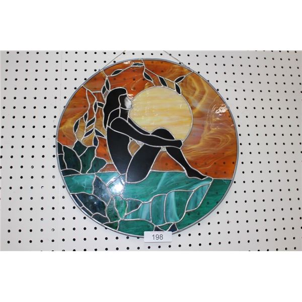 stained glass wall hanging