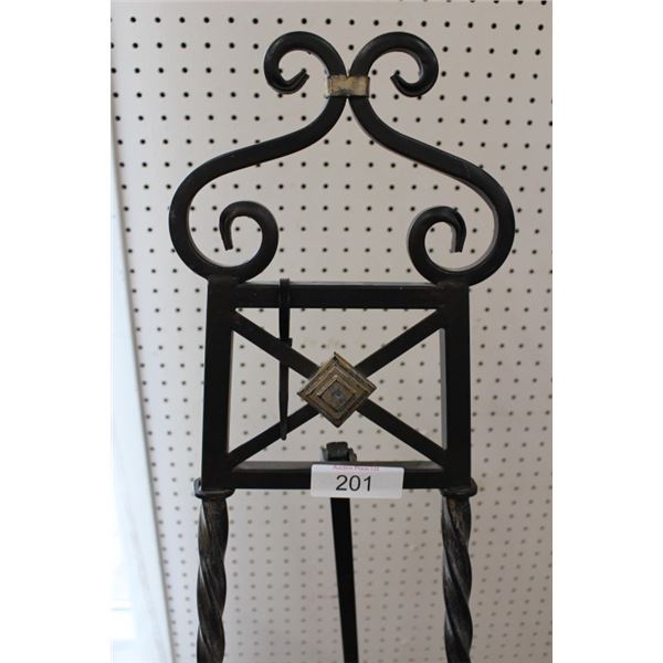 wrought iron easel