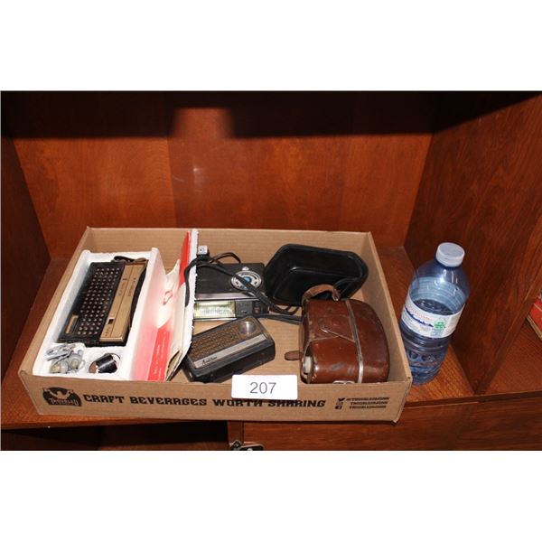 vintage cameras and transistor radio