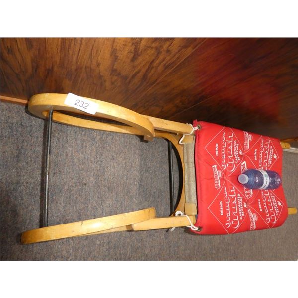 candy cane runner sled
