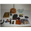 Image 2 : Book, napkin holder, belt buckles, bottle opener,