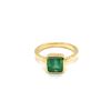 Image 3 : 1.4ct Emerald 18K YG 4.9gm Ring