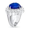 Image 2 : 7.92ct Trillion Tanzanite & Diamond Ring