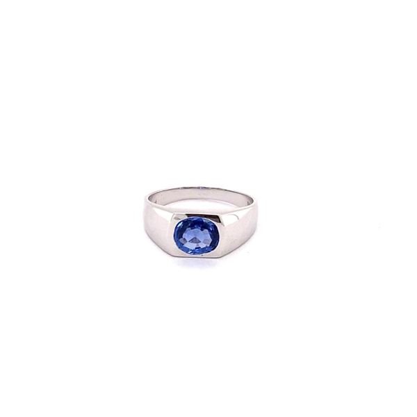 2.04ct Blue Sapphire 18K WG 4.6gm Ring