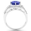 Image 2 : 2.95ct Tanzanite 14K White Gold Ring