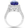 Image 2 : 5.94ct Tanzanite 14K White Gold Ring