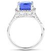 Image 2 : 5.07ct Tanzanite 14K White Gold Ring