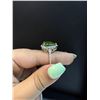 Image 8 : 9.26ct Natural Peridot 14K White Gold Ring