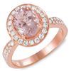 Image 1 : 2.02ct Morganite 14 K Rose Gold Ring