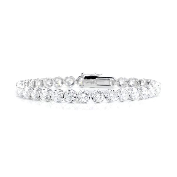 10.41ct Diamond 14K White Gold Bracelet