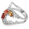 Image 2 : 1.02ct Multicolor 14 K White  Gold Ring