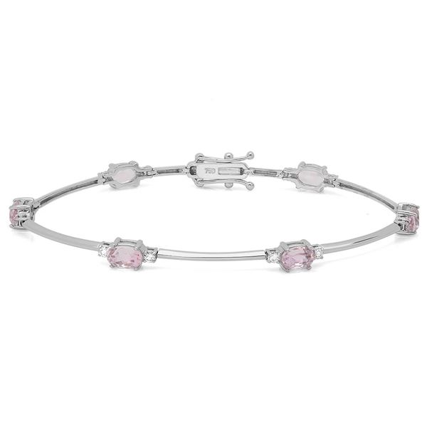 3.85ct Kunzite 14 K White Gold Bracelets