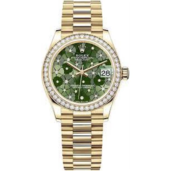 Rolex President YG With Diamond Bezel  Model # 278288RBR