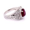 Image 2 : 2.83ct Natural Ruby 14K White Gold Ring