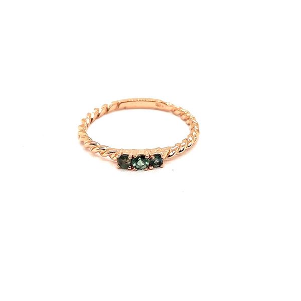 0.10CT NATURAL ALEXANDRITE 14K ROSE GOLD RING