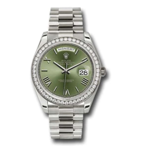 Rolex Day Date WG 40MM with Diamond Bezel Model # 228349RBR