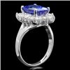 Image 2 : 14k Gold 4.00ct Tanzanite 1.20ct Diamond Ring
