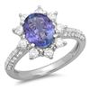 Image 1 : 1.78ct Tanzanite 14 K White Gold Ring