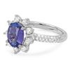 Image 2 : 1.78ct Tanzanite 14 K White Gold Ring