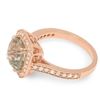 Image 2 : 2.39ct Green Amethyst 14 K Rose Gold Ring