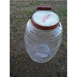 Glass Advertising Jar